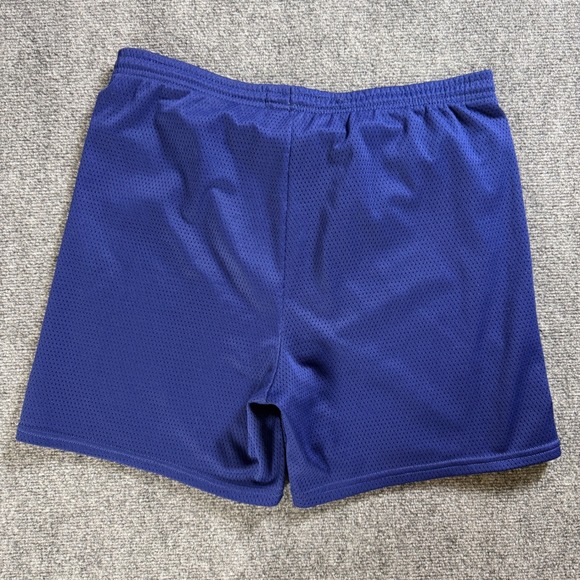 Vintage Nike Men's Mesh Shorts Blue Athletic Running Gym Workout Basketball USA - Picture 2 of 6